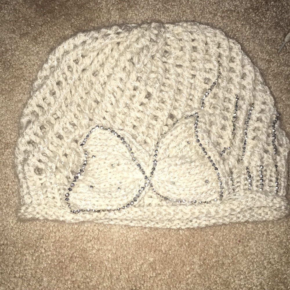 Cream beanie